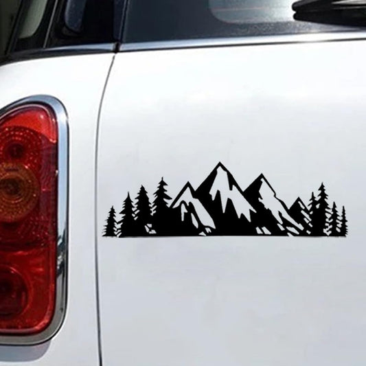 Vinyl Snow Mountain and Tree Sticker Decals, Premium Tailgate Logo Decal Sticker, Exterior Decoration V1258-DP02-A-1391