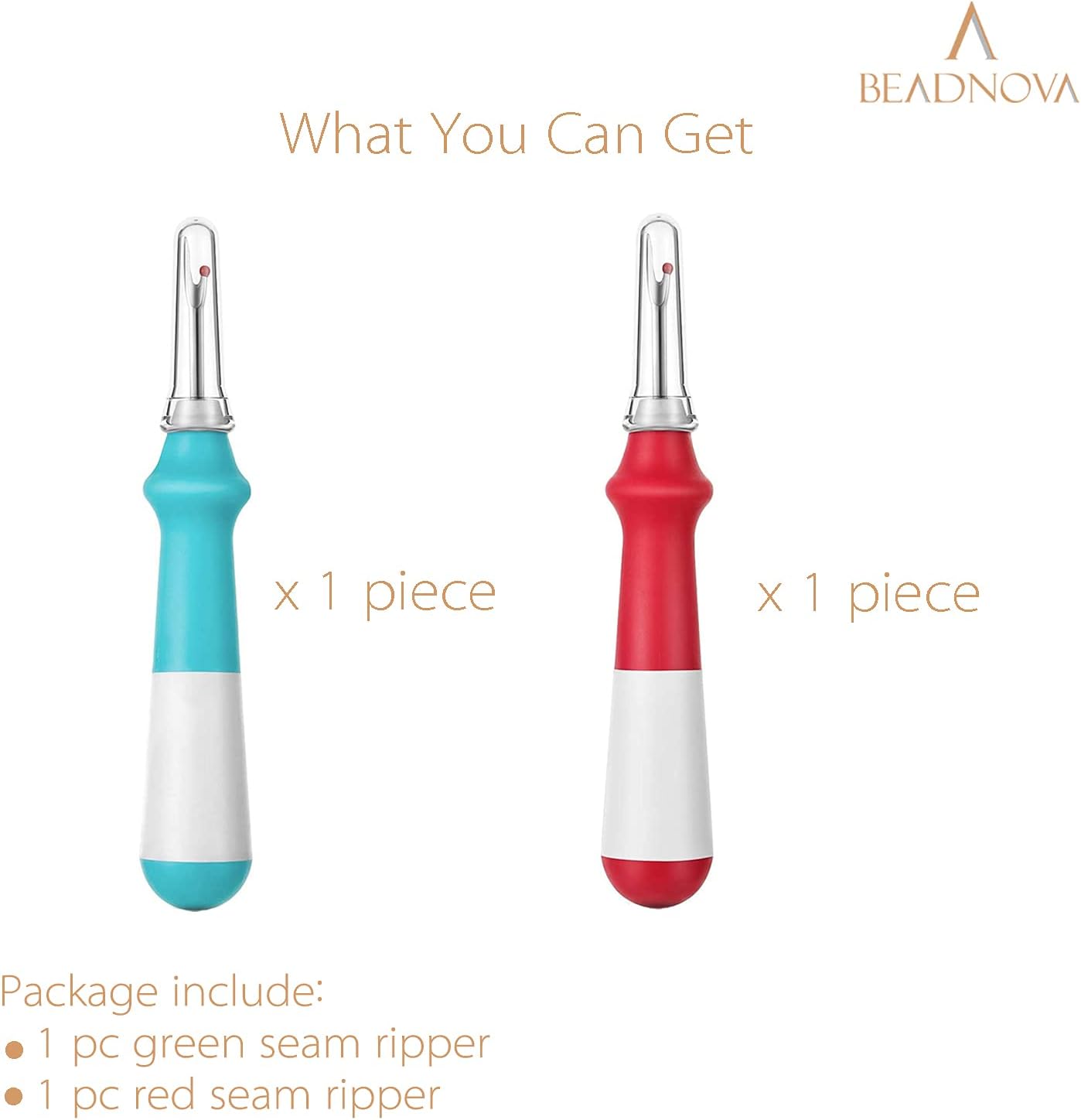 Seam Ripper 2pcs Thread Cutter Stitch Remover Large Thread Remover Stitch Eraser Tag Ripper for Clothes V1258-DP02-A-144