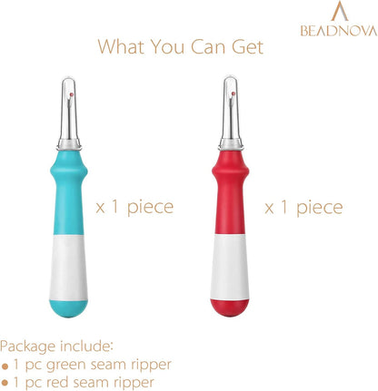 Seam Ripper 2pcs Thread Cutter Stitch Remover Large Thread Remover Stitch Eraser Tag Ripper for Clothes V1258-DP02-A-144