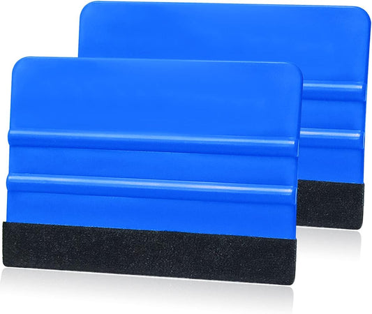 2 Pieces Wallpaper Smoothing Tool, Vehicle Vinyl Felt Squeegee Window Tint Film Tool for Peel and Stick V1258-DP02-A-1467