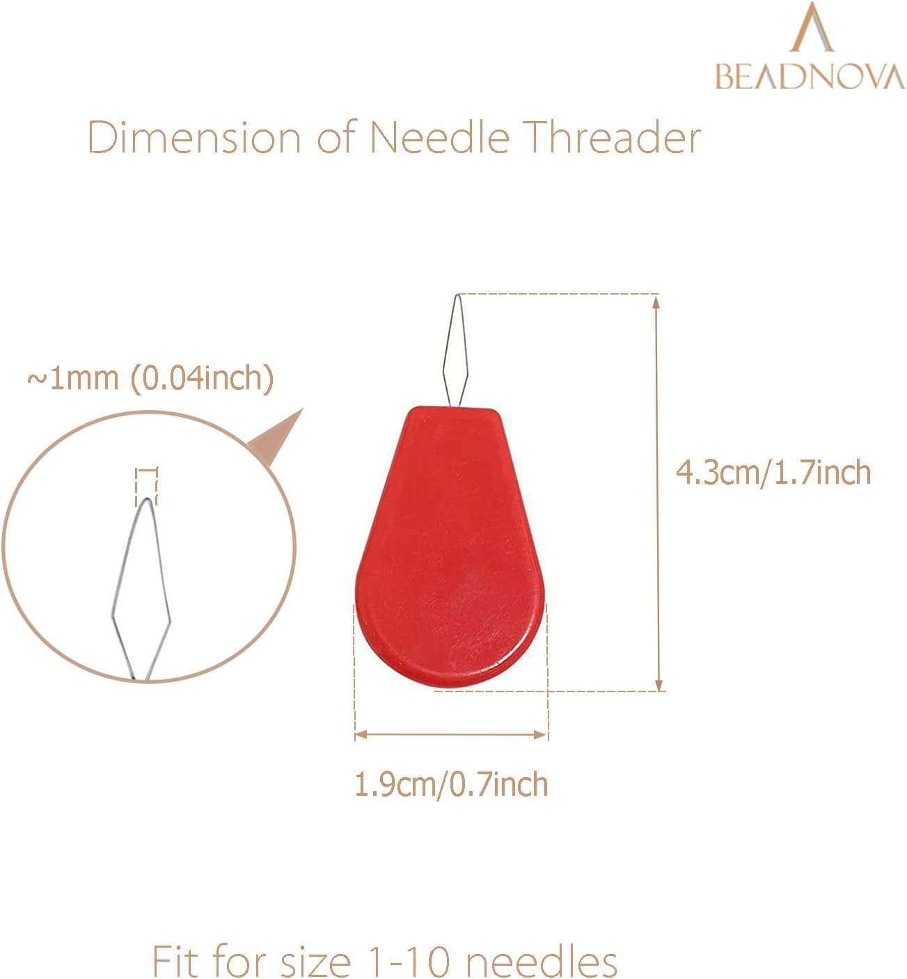 Needle Threaders 20pcs Plastic Sewing Needle Threader for Sewing Small Eye Embroidery Craft Knitting Quilting V1258-DP02-A-147