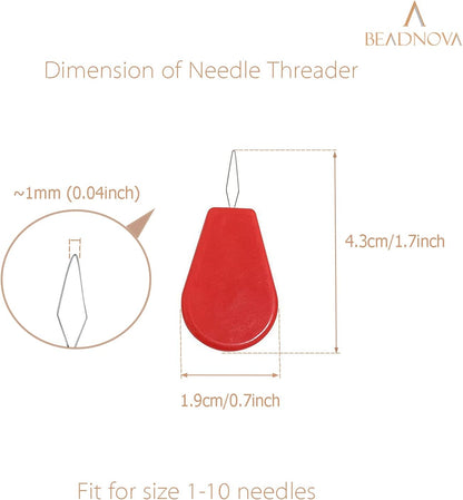 Needle Threaders 20pcs Plastic Sewing Needle Threader for Sewing Small Eye Embroidery Craft Knitting Quilting V1258-DP02-A-147