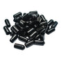 50pcs Vinyl Flexible End Caps, Rubber End Caps, Black Bolt Screw Thread Protector Safety Cover (1/4 Inch 6.5 V1258-DP02-A-1476
