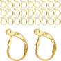 Leverback Earring Hooks 60pcs French Ear Wire Lever Back Earwire for Jewelry Making Crafting (Gold) V1258-DP02-A-149