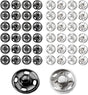 Snaps Buttons for Sewing Button Press Sewing Tools Snap Fasteners Kit for Clothes (100 Sets, 2 Colors) V1258-DP02-A-150