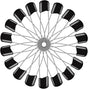 50 Pcs Diaper Pins, Plastic Head Safety Pin with Safe Locking Closures (Black) V1258-DP02-A-1500