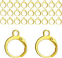 Leverback Earring Hooks 60pcs French Ear Wire Lever Back Earwire for Jewelry Making Crafting (Gold) V1258-DP02-A-152