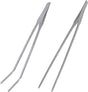 2 Pcs Feeding Tongs, Aquarium Tweezers Stainless Steel Straight and Curved Tweezers Set 27cm/10.6 inches V1258-DP02-A-1530