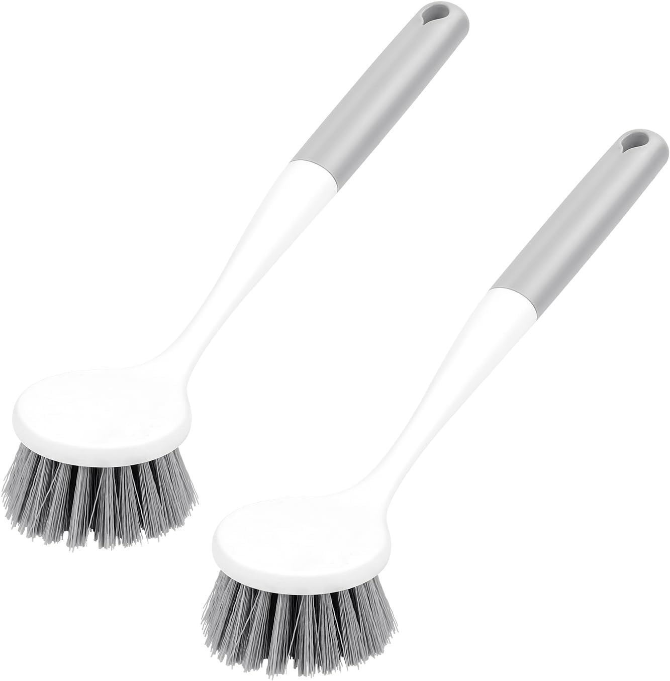 2 Pack Kitchen Scrub Brushes for Cleaning Dish Brush with Handle for Pans, Pots, Kitchen Sink Cleaning Scrub V1258-DP02-A-1538