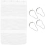 Shower Organizer, 23.6x13 inch Mesh Shower Caddy with 4 Metal Loop Hook, 6 Pockets Hanging Organizer to Hold V1258-DP02-A-1543