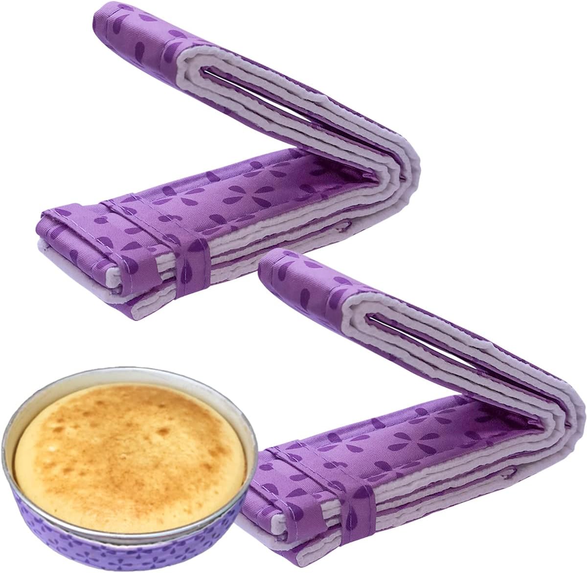 2 Piece Bake Even Cake Strips, Cake Pan Dampen Strips, Cake Pan Strips for Evenly Baked Cakes V1258-DP02-A-1545