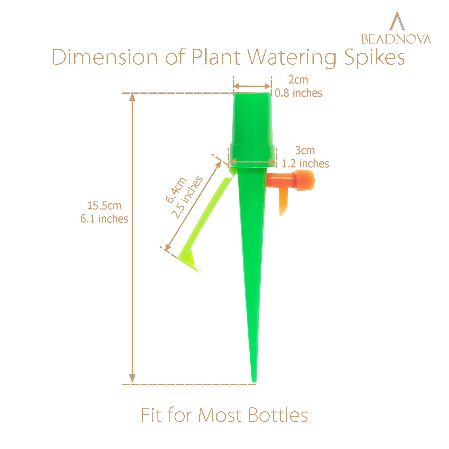 Plant Self Watering Spikes Automatic Irrigation Equipment Adjustable Self Watering Spikes for Plants with V1258-DP02-A-155