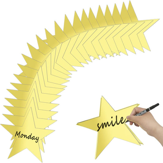 30 Pcs Star Cutouts Double Printed Paper, Star Cutouts Paper, 11 Inch Stars Decoration for Wedding Party V1258-DP02-A-1556