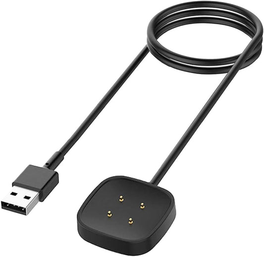 Charger for Fitbit Sense/Sense 2/Versa 3/Versa 4, Replacement Charging Cable Cord Magnetic Dock Stand for V1258-DP02-A-1561