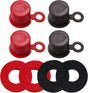 Top Post Plastic Battery Post Caps, Battery Post Terminal Cover Insulator Protector W/Washers for Car, V1258-DP02-A-1579