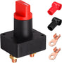 Battery Disconnect Switch, DC 12-48 V Battery Power Isolator Cut Off Master Switch Kit for Vehicles V1258-DP02-A-1585