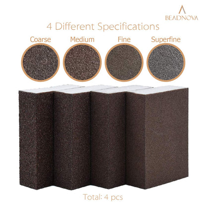 Sanding Sponge Sand Block Coarse/Medium/Fine/Superfine Assorted Dry Wet Sanding Blocks for Wood Wall Home V1258-DP02-A-159
