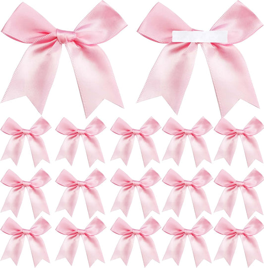 50 Pieces Gift Wrap Bows Premium Satin Ribbon Bows 3.3 Inch Craft Bows for Gift Wrapping DIY Treat Bags V1258-DP02-A-1590