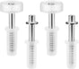 4 Pcs Spring Loaded Bi-Fold Door Hardware Kit - Top Roller Guide Wheel and Pivot for Folding Closet Doors, V1258-DP02-A-1601