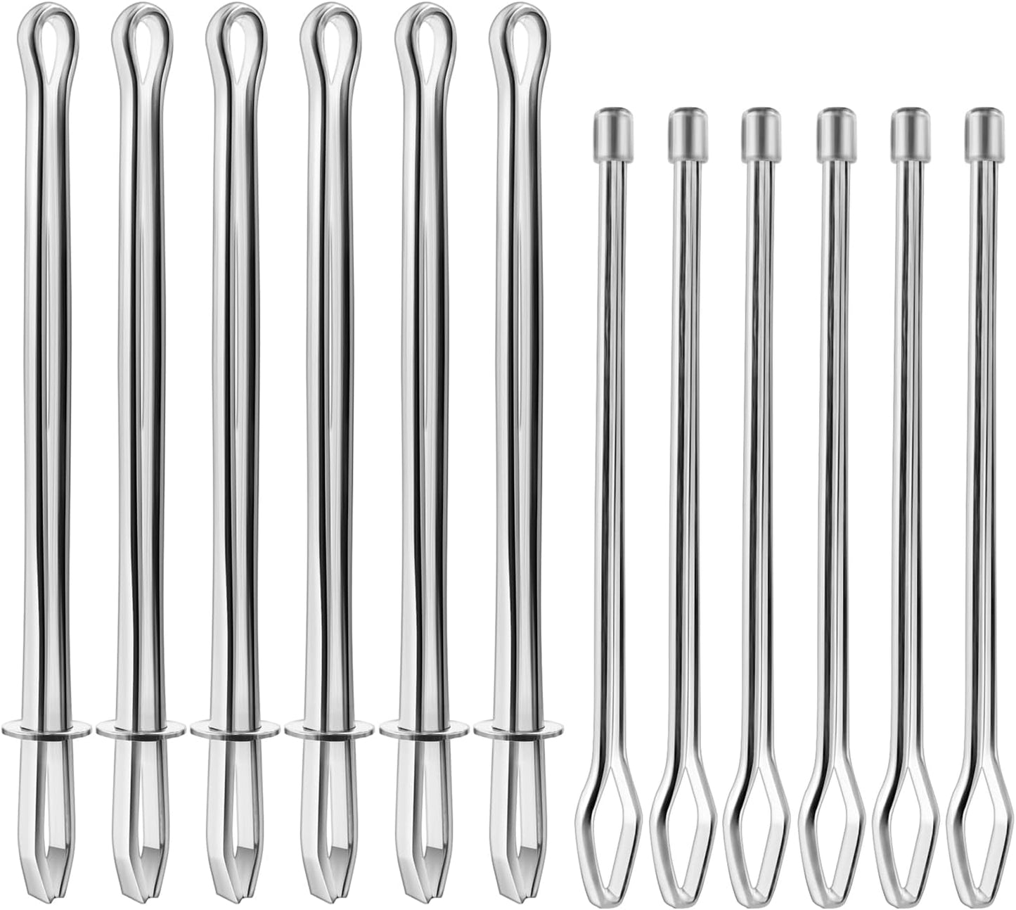 12 Pcs Metal Drawstring Threader Tool with Clip - Bodkin Sewing Tool for Elastic, Rope and Hoodie String V1258-DP02-A-1605