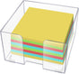 Acrylic Sticky Note Holder, Clear Acrylic Notepad Holder for 3" x 3" Sticky Note Storage, with 200 Sheets V1258-DP02-A-1606