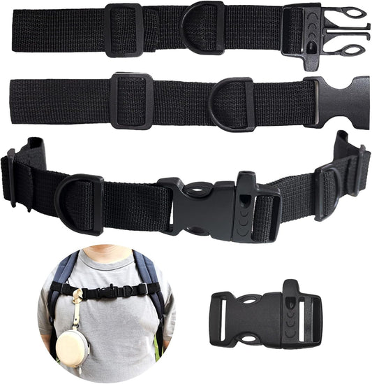 2 PCS Backpack Chest Strap Add on, Adjustable Sternum Straps for Backpacks and Schoolbag, Heavy Duty Backpack V1258-DP02-A-1623