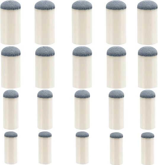 20pcs Slip On Pool Cue Tips, 4 Sizes Pool Queue Stick Tips Replacement Kit, Billiard Cue Sticks Tips Pool Cue V1258-DP02-A-1624