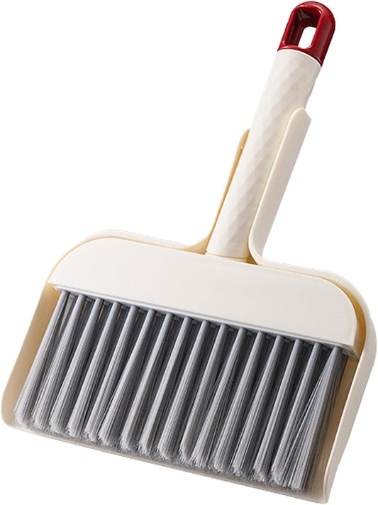 Mini Handheld Broom and Dustpan Set, Small Dust Pan and Brush Set Cleaning for Keyboard, Tabletop, Office V1258-DP02-A-1631