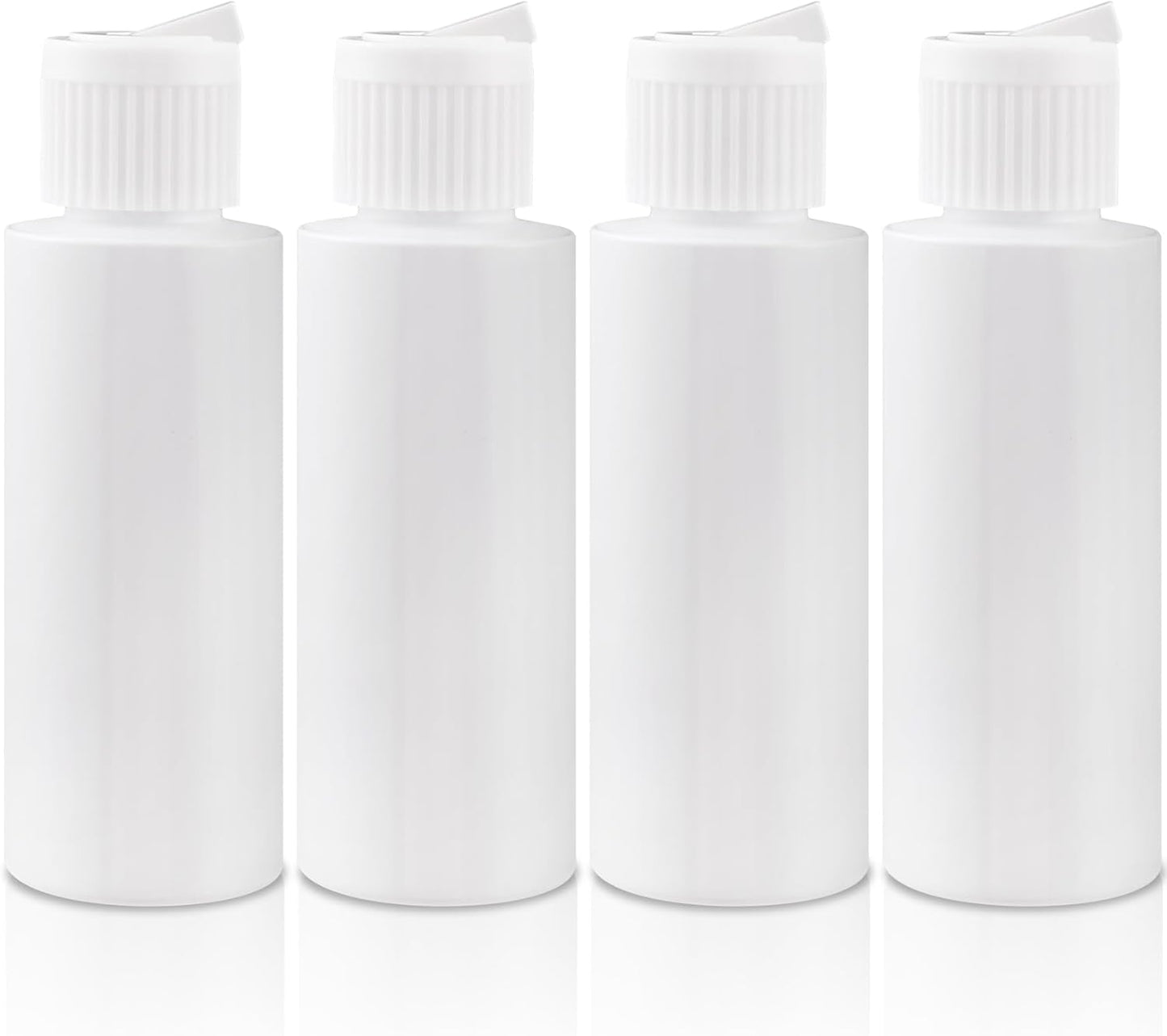 4pcs Small Plastic Flip Top Bottles, 2oz Empty Squeeze Bottles with Flip Top Caps, Refillable Squeeze Travel V1258-DP02-A-1633