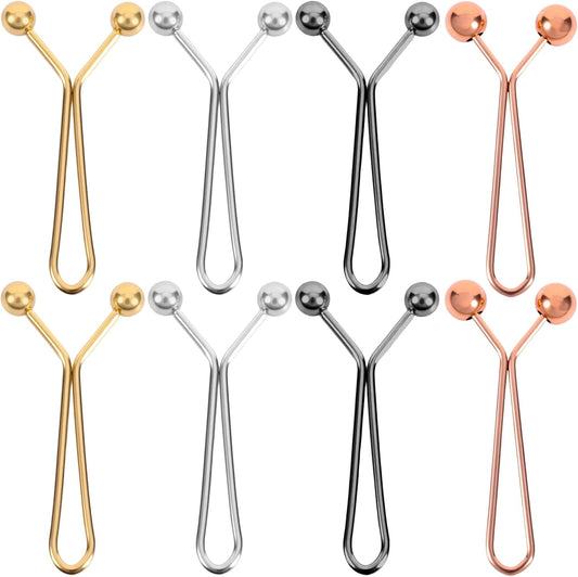 8pcs Pants Waist Tightener Clip Pins, Invisible Detachable Waist Cincher Clip, No Sew Reusable Adjustable V1258-DP02-A-1638
