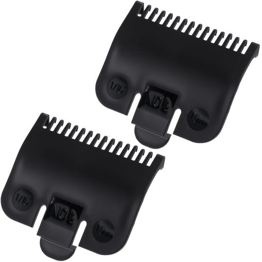 2pcs Clipper Guards Replacement, 1/16'' 1.5mm Clipper Guards, Professional Trimmer Barber Cutting Combs Sets V1258-DP02-A-1651