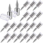 20 Pack Shelf Support Screws, Self Tapping Shelf Holder Peg with Sleeve, Cabinet Laminate Steel Support Peg V1258-DP02-A-1679