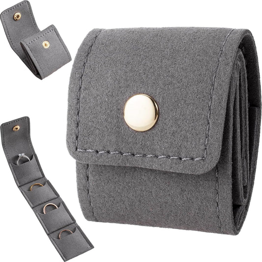 Mini Travel Jewelry Bag, Foldable Portable Roll Travel Jewelry Bag Pouch, Small Multifunctional Compartment V1258-DP02-A-1689
