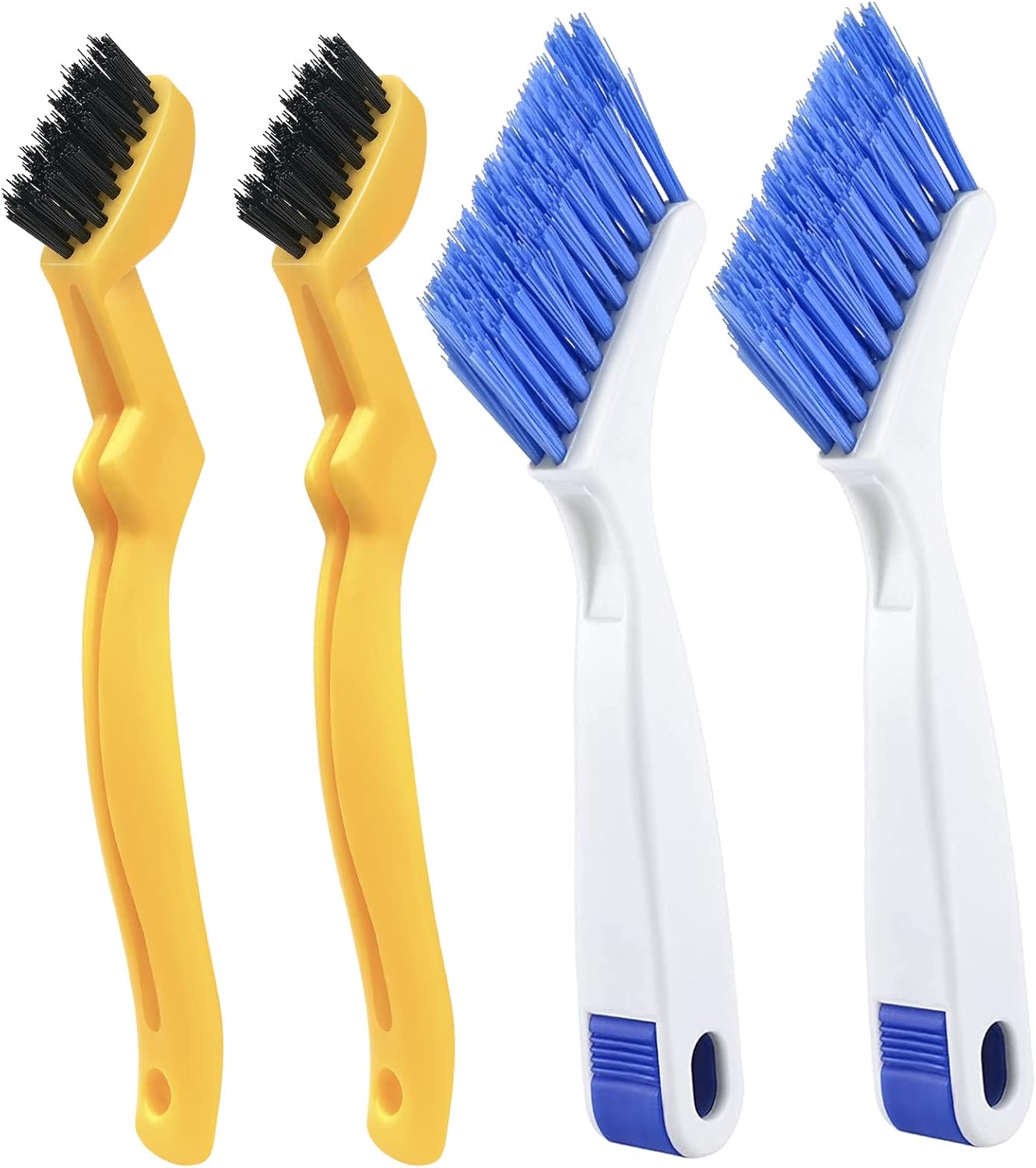 4 PCS Multi Purpose Small Crevice Cleaning Brushes for Tight Narrow Space, Small Scrub Brush Set for V1258-DP02-A-1698