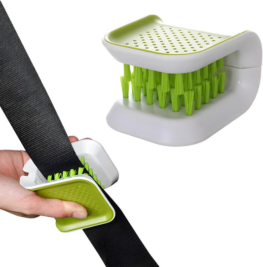 Car Seat Belt Cleaning Brush, U-Shaped Auto Interior Washing Brush with Double-Sided Bristles, Closeable V1258-DP02-A-1733