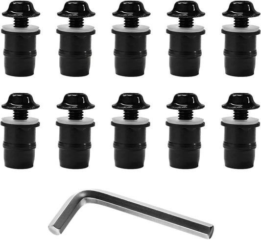 10 PCS Motorcycle Windshield Bolt Screw Kit, Aluminum Alloy Windscreen Mounting Bolt Screws, Universal V1258-DP02-A-1750