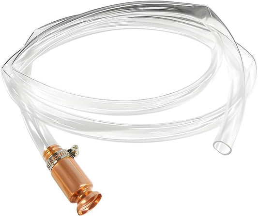 Gas Siphon Hose, 6FT Multi-Purpose High Grade Self Priming Shaker Siphon Hand Pump Tube, 1/2'' Safety Copper V1258-DP02-A-1757