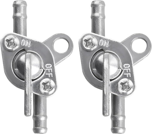 2PCS Inline Fuel Tank Tap Valve, 6mm Motorcycle Inline Fuel Fuel Petcock On Off Switch, Gas Tank Tap Valve V1258-DP02-A-1767