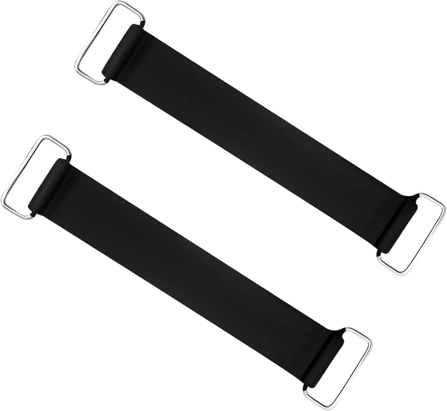 2 PCS Motorcycle Battery Strap, Elastic Rubber Battery Strap Fixed Holder Belt with Metal Buckles, V1258-DP02-A-1773