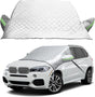 Car Windshield Cover for Snow and Ice, Windshield Snow Shade and Sun Shield with Side Mirror Covers, Winter V1258-DP02-A-1790