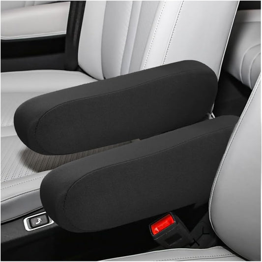 2 PCS Car Front Seat Armrest Covers, Elastic Fabric Stretch Car Seat Armrest Protectors, Soft Front Seat V1258-DP02-A-1795