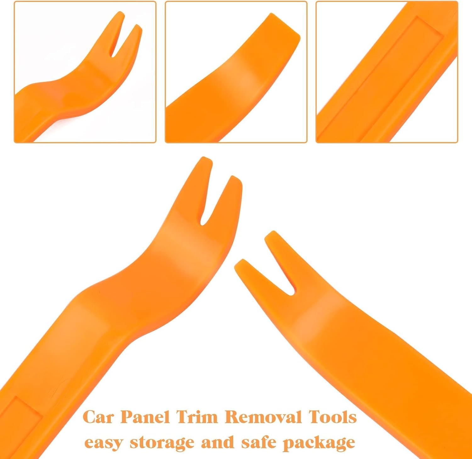 4Pcs Auto Door Clip Panel Trim Removal Tool Kits Thick Plastic Car Tools for Car Dash Radio Audio Installer V1258-DP02-A-182