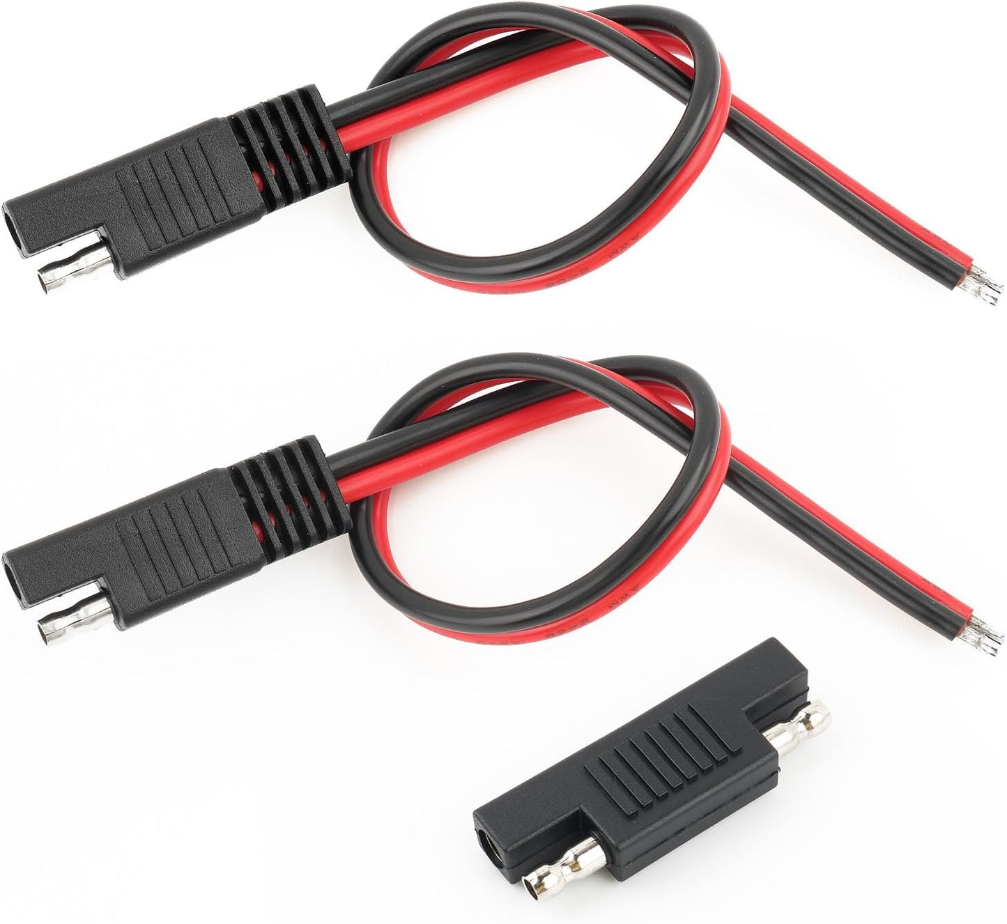 2PCS SAE Connector Cable with SAE Plug Polarity Reverse Adapter,14AWG SAEs Extension Cable 12V Quick Connect V1258-DP02-A-1837