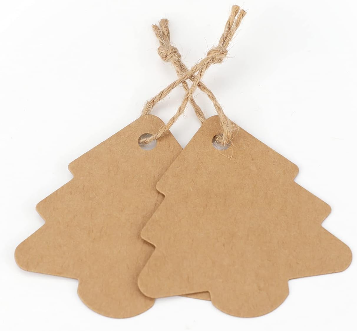Christmas Tree Gift Tags,Gift Wrap Tags,100 Pcs Kraft Paper Gift Tag with String,Blank Craft Gift Tag with V1258-DP02-A-187