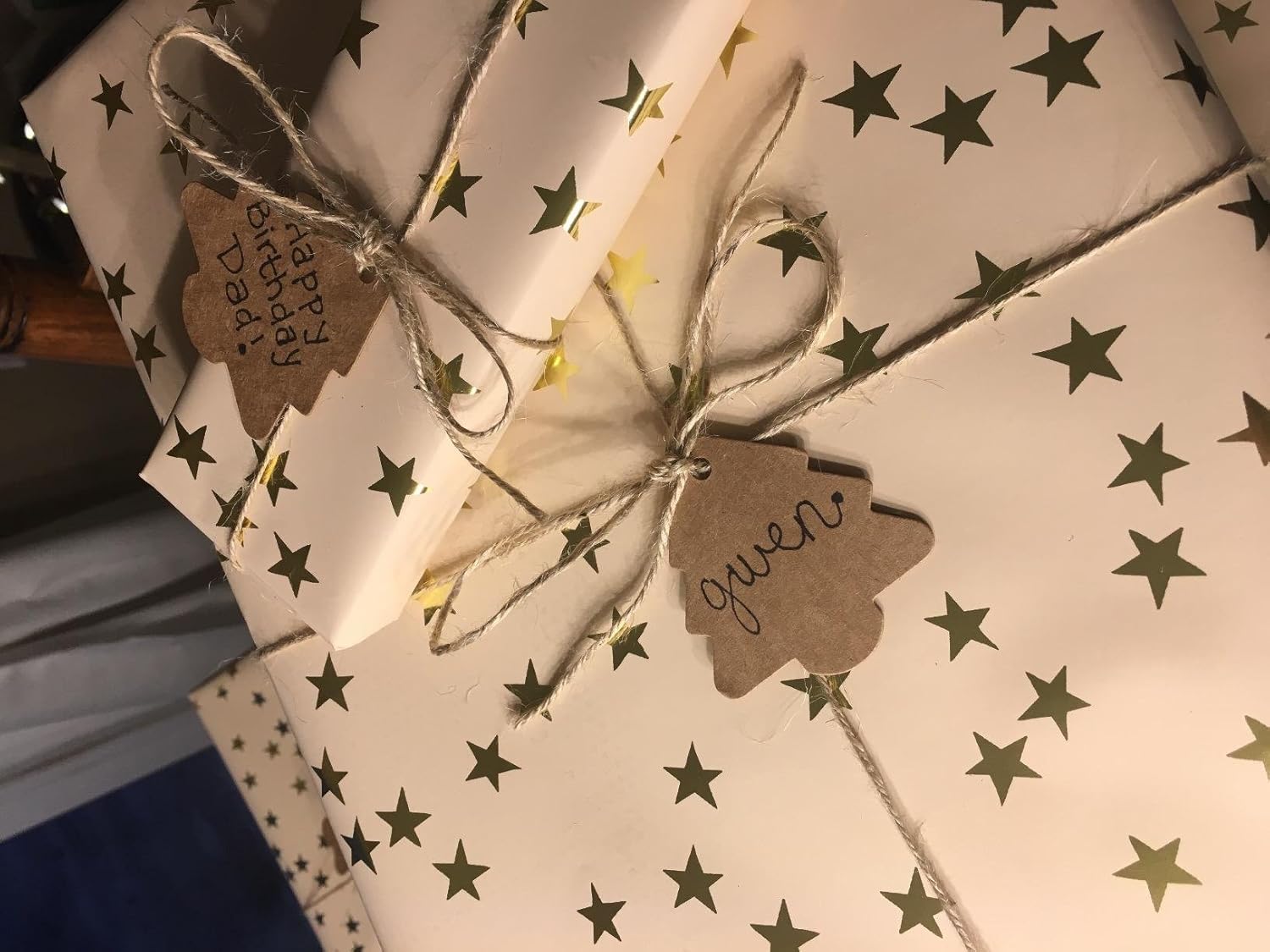 Christmas Tree Gift Tags,Gift Wrap Tags,100 Pcs Kraft Paper Gift Tag with String,Blank Craft Gift Tag with V1258-DP02-A-187