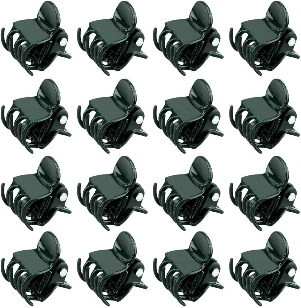 Orchid & Plant Support Clips - 100 Pcs Dark Green Garden Cymbidium Clips to Keep Stems & Vines Upright V1258-DP02-A-190