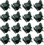 Orchid & Plant Support Clips - 100 Pcs Dark Green Garden Cymbidium Clips to Keep Stems & Vines Upright V1258-DP02-A-190