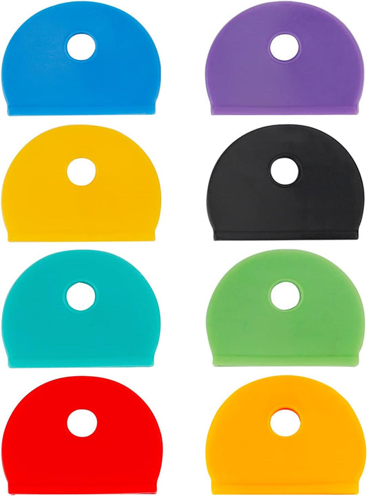 32 PCS 1 Inch Key Cap Covers Key Identifiers Markers Protectors for Standard Regular Thin Flat House Keys V1258-DP02-A-1931