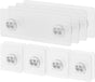 12 Pcs Shower Caddy Adhesive Hooks,Strong Shower Hooks, Caddy Adhesive Replacement, Transparent Bathing V1258-DP02-A-1932