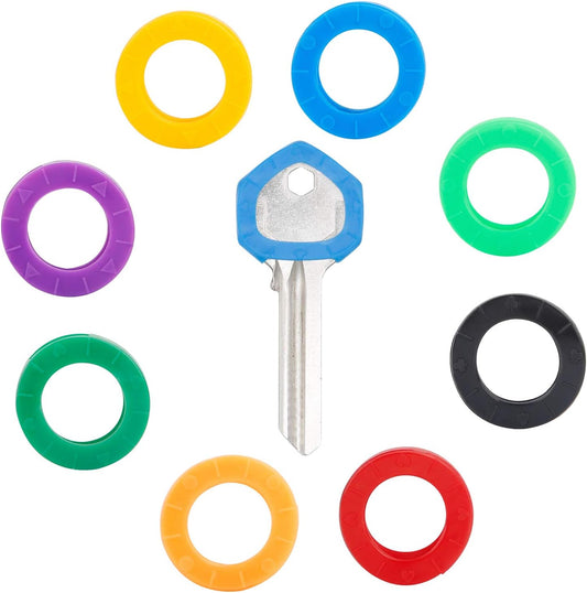 24 Pack 0.8 Inch Round Key Caps Covers Key Identifiers Markers Protectors for Small Regular Round Flat House V1258-DP02-A-1933